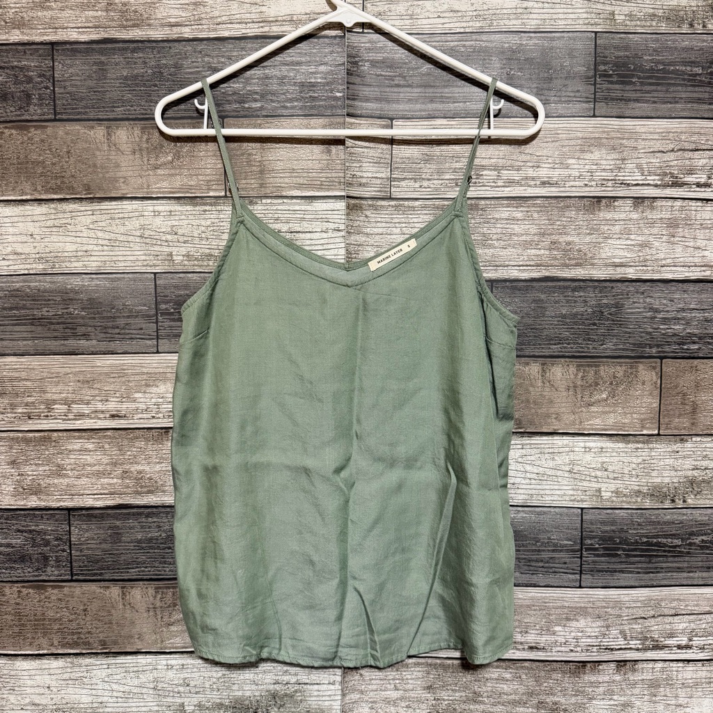 Marine Layer 100% Lyocell Tank Top Cami Women’s S Green Lightweight Casual